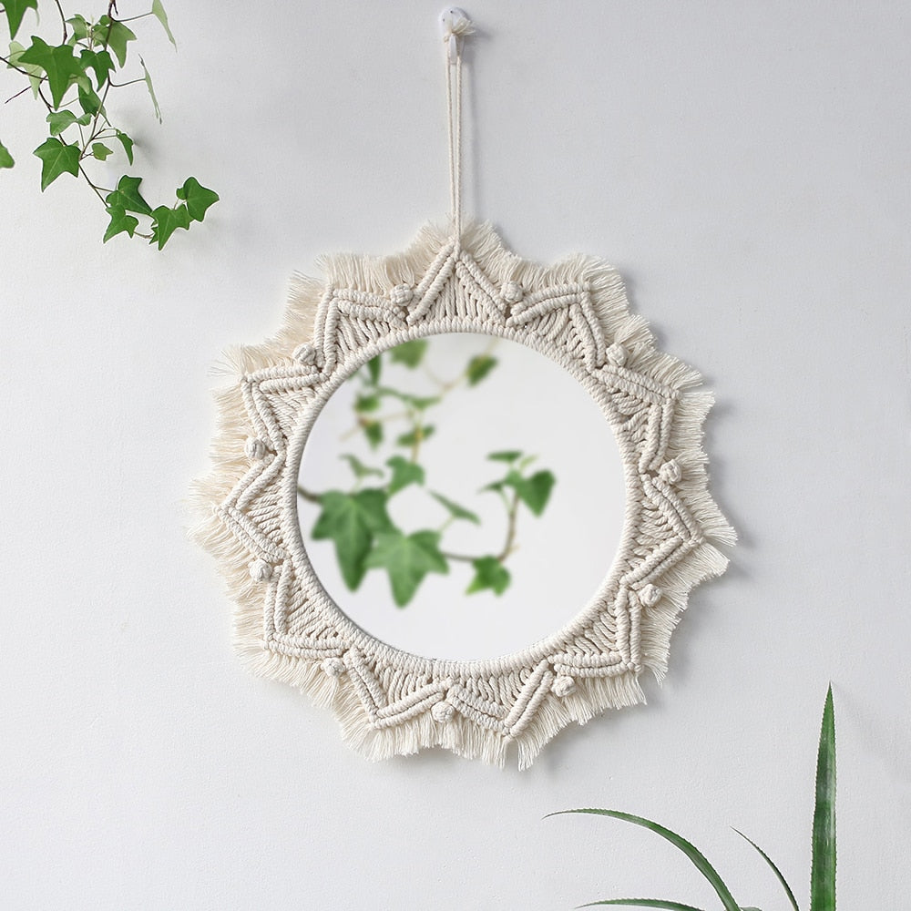 Espelho Macramê Decoração Boho