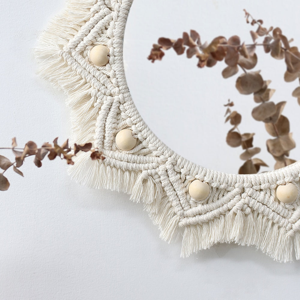 Espelho Macramê Decoração Boho