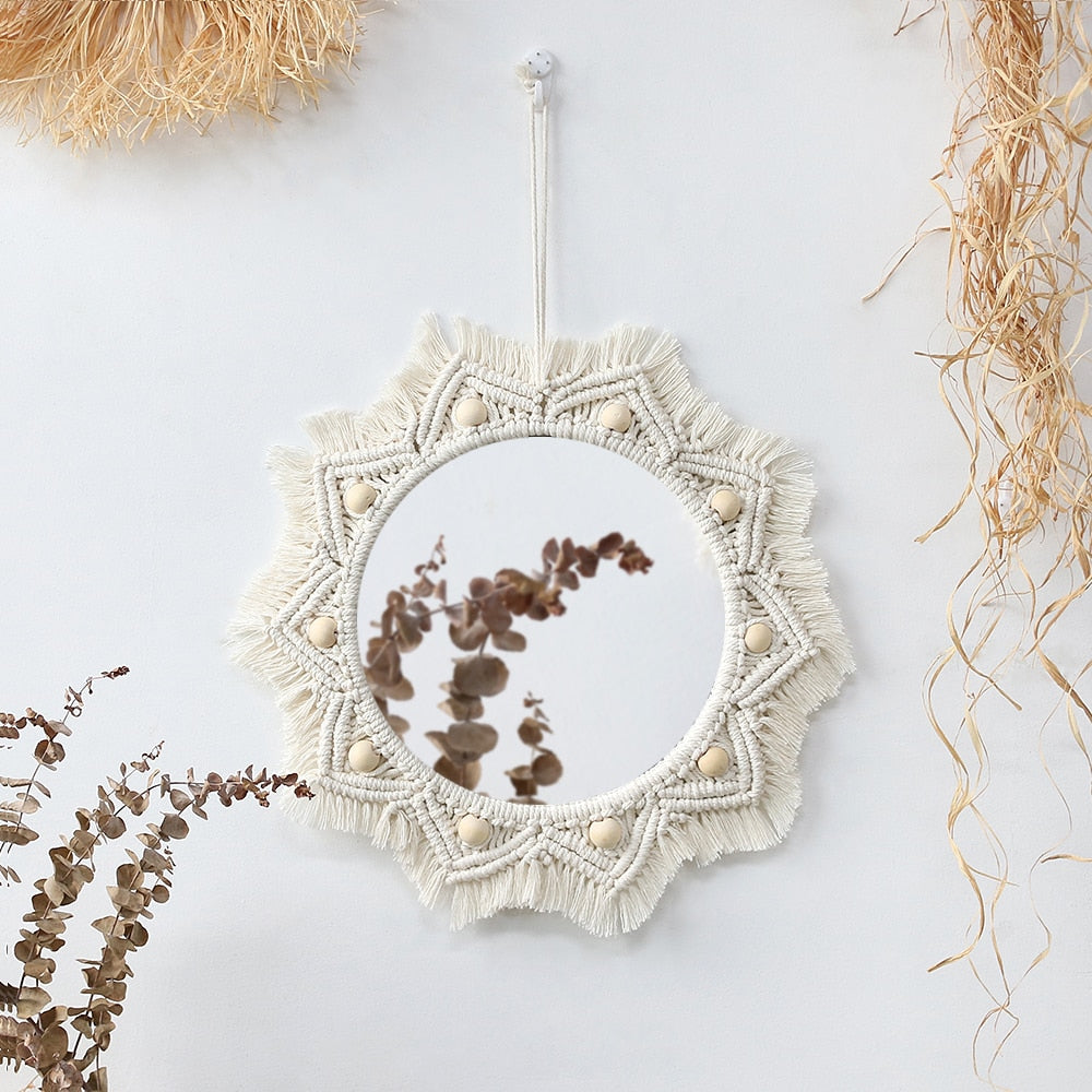 Espelho Macramê Decoração Boho