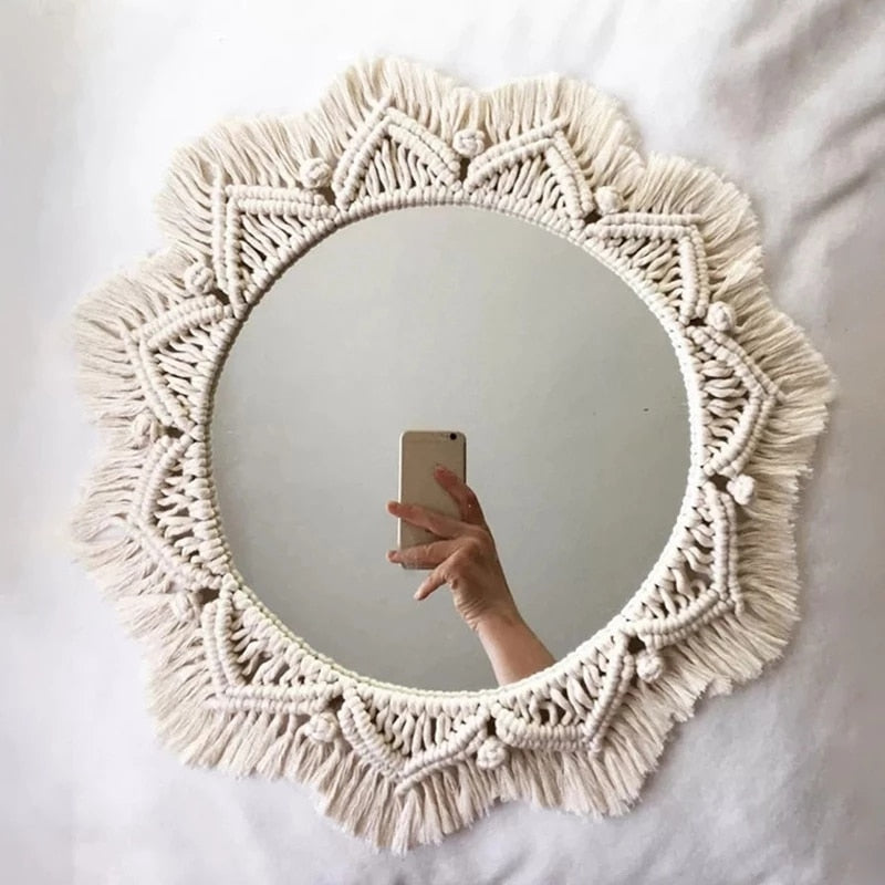 Espelho Macramê Decoração Boho