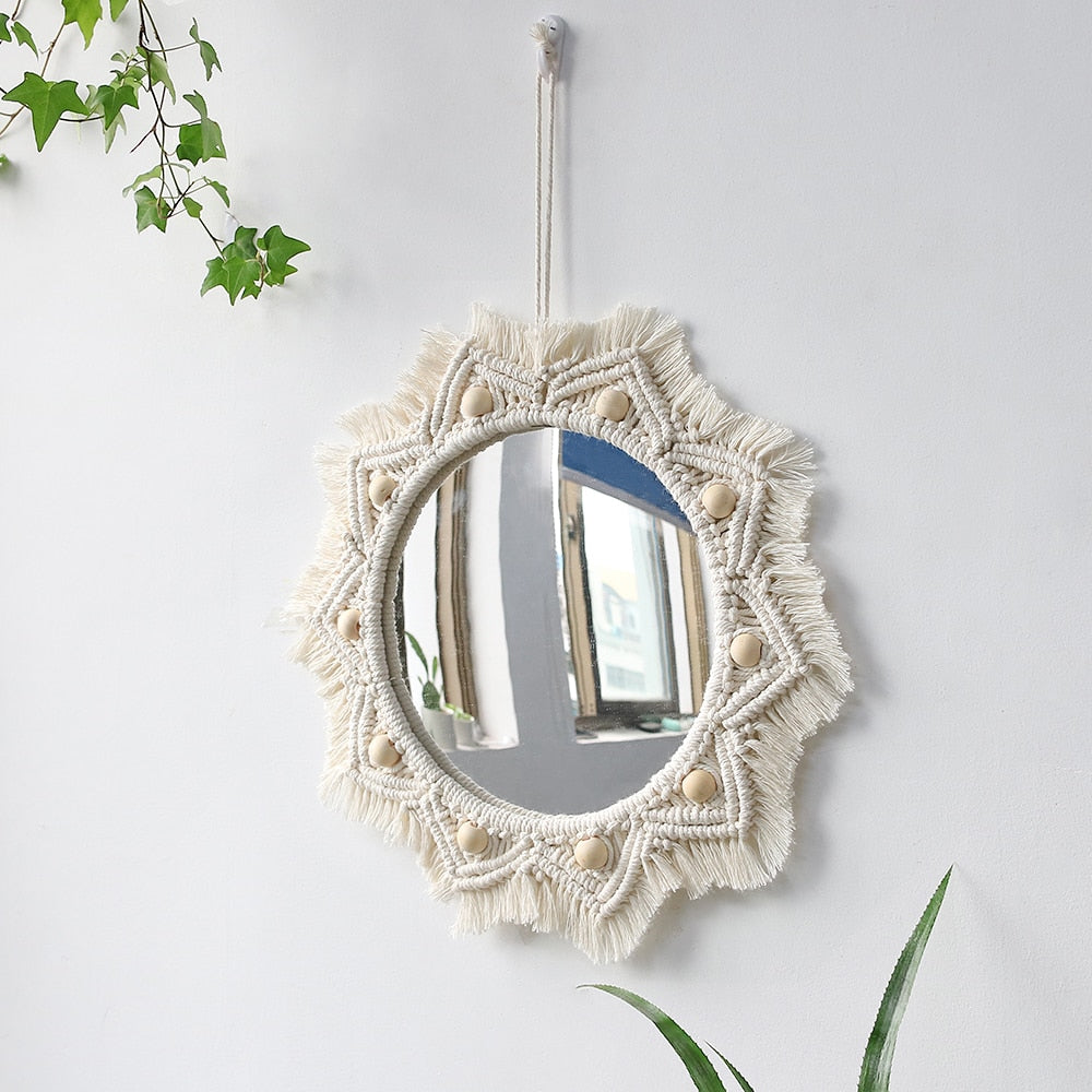 Espelho Macramê Decoração Boho