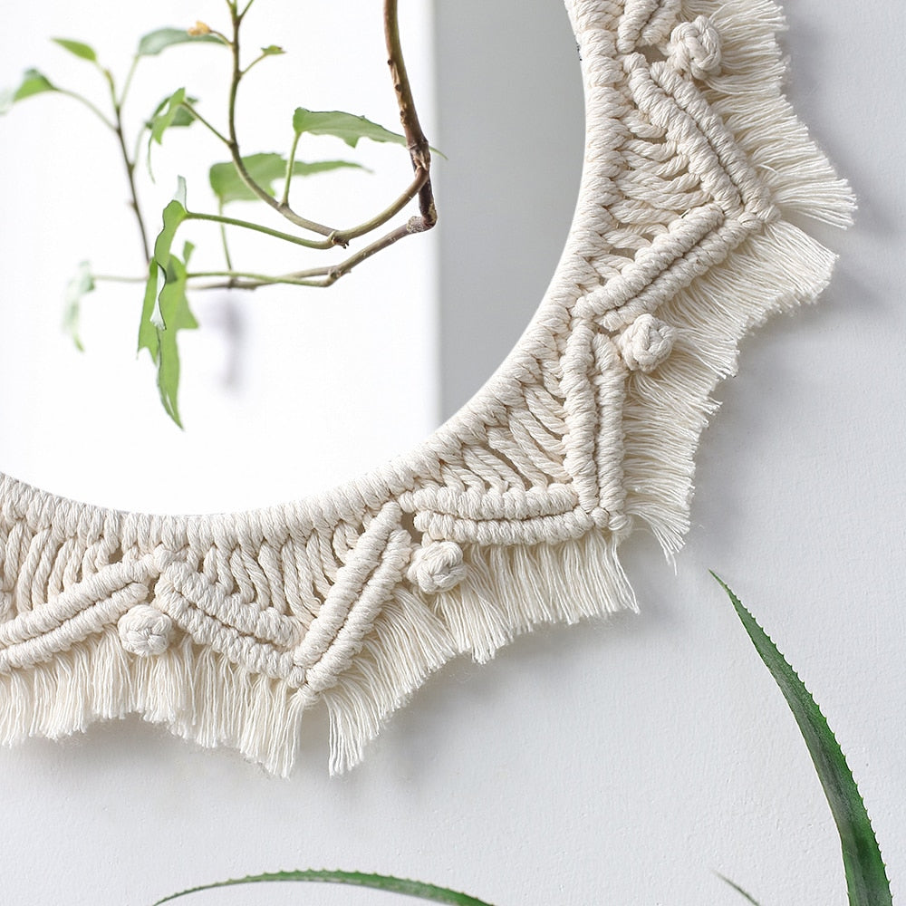 Espelho Macramê Decoração Boho