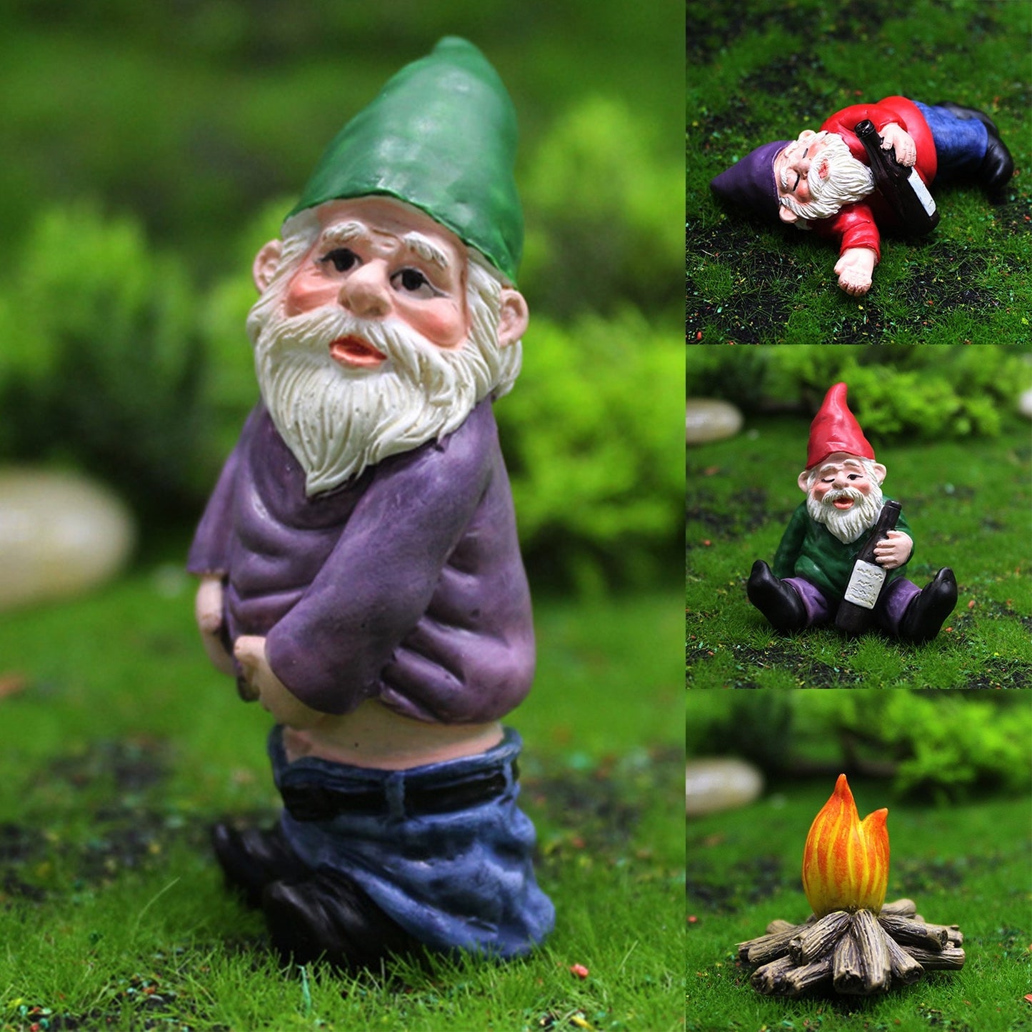 Gnomos Divertidos Para Jardim