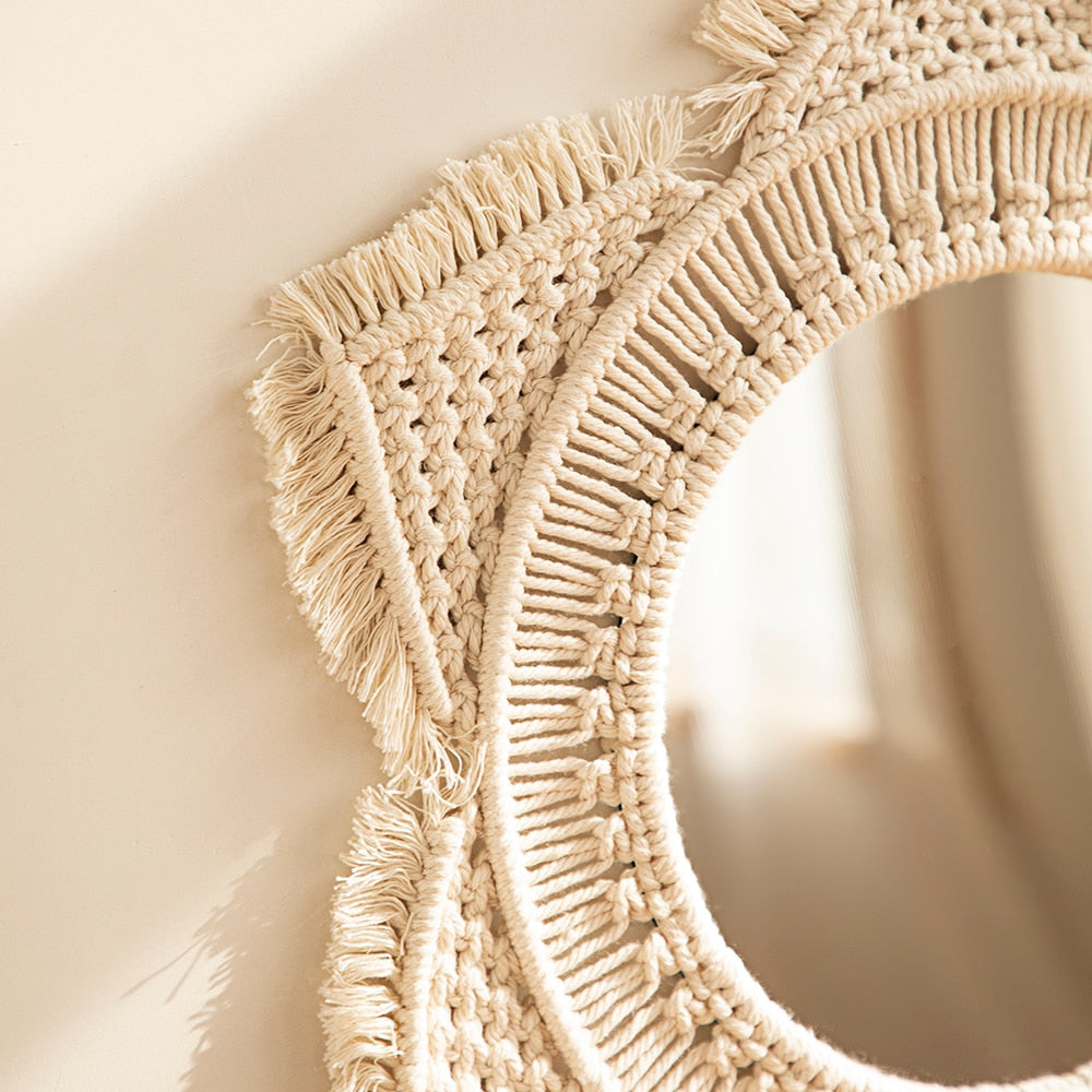 Espelho Macramê Decoração Boho