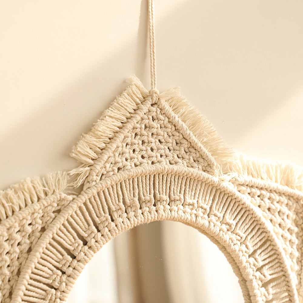 Espelho Macramê Decoração Boho