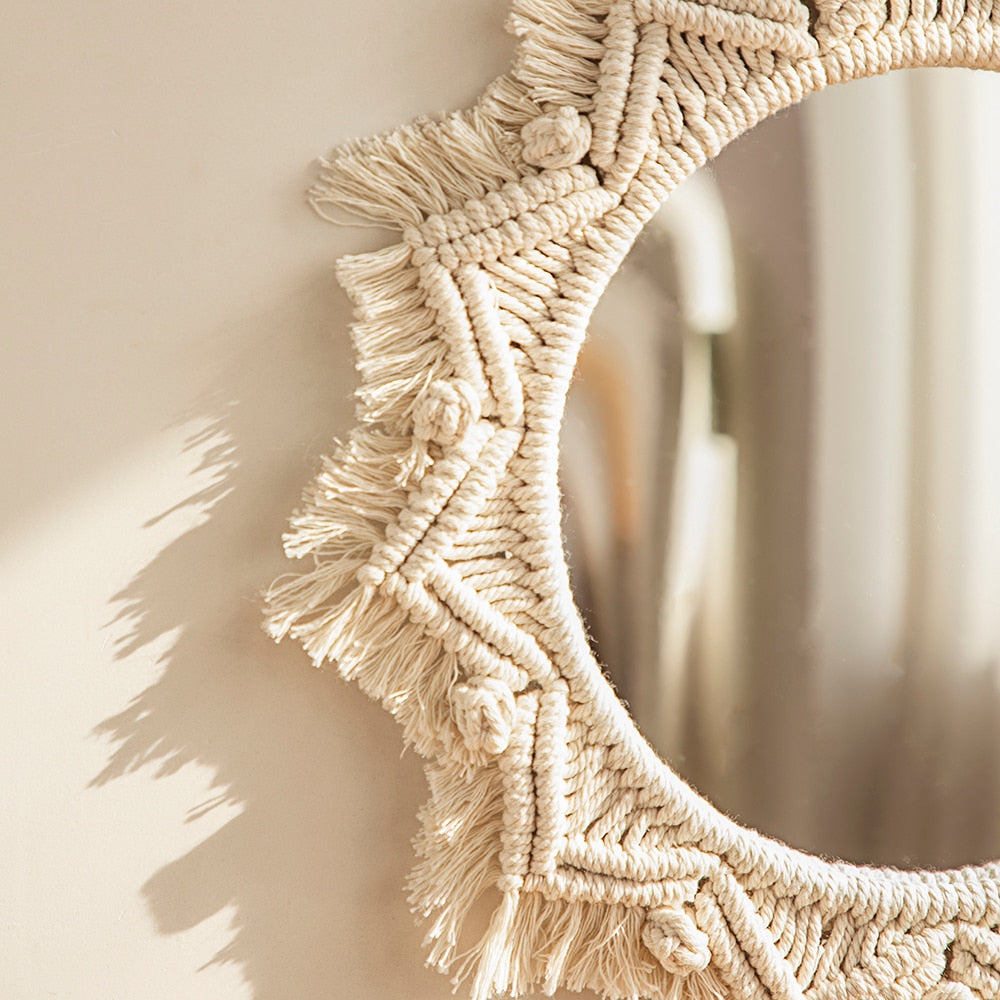 Espelho Macramê Decoração Boho