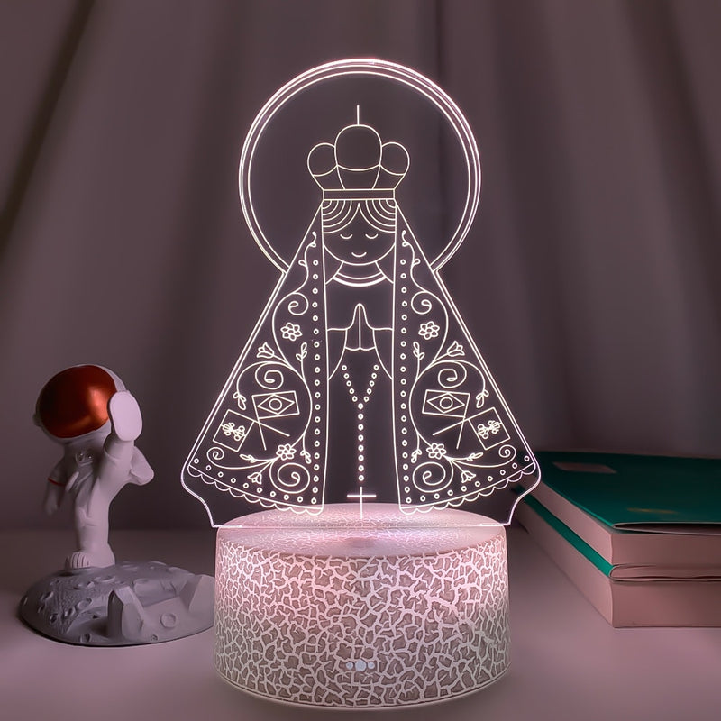 Luminária 3D Nossa Senhora Aparecida